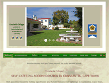 Tablet Screenshot of constantia-cottages.com